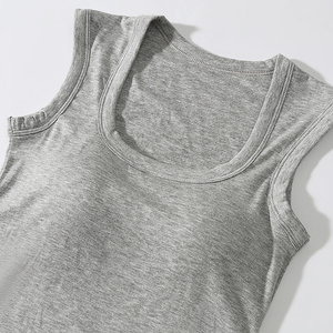 Canotta Aderente di Alta Qualità OEM, <span class=keywords><strong>Taglia</strong></span> <span class=keywords><strong>Grande</strong></span>, Traspirante, per Donna, con Reggiseno Incorporato - Product Image 5