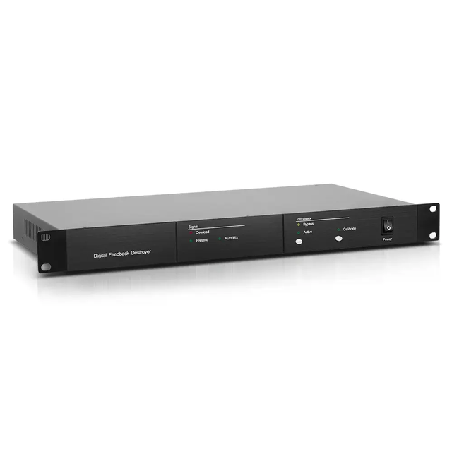 LX2800 Professional Digital Audio Processor Automatic DSP Speaker Management Audio Feedback Suppressor 4ohm Impedance Metal