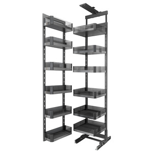 Cooper's Giant Monster Pull Out Basket Kitchen Cabinet Stainless Steel <b>Drawer</b> Type Spice <b>Storage</b> Organizer Double Layer - Product Image 2