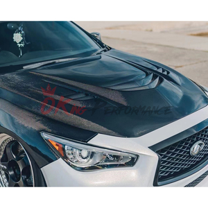 Capot moteur en fibre de carbone style VA prêt à être expédié pour INFINITI Q50 - Product Image 2