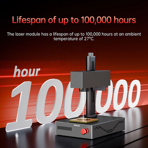 โรงงานผลิตเครื่องแกะสลักเลเซอร์ไฟเบอร์ DAJA Mini 5W รุ่นใหม่ ความแม่นยำสูง แบบพกพาตั้งโต๊ะ รองรับรูปแบบ DWG/DXF - Product Image 4