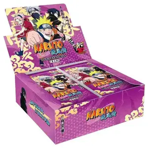 Grosir kartu koleksi kajou Narutoes Wave 6 Tier2 kartu perdagangan Foil Anime kotak permainan dek kartu koleksi