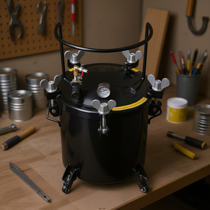 Tanque de Presión de 40 L (10.6 Gal) para Pulverización Neumática, Ideal para Manualidades y Creaciones Artísticas en Casa, con Conexiones Rápidas - Product Image 2