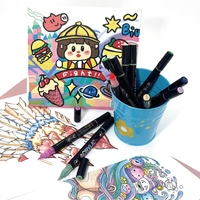 Bestationery – Lot de marqueurs acryliques permanents double pointe pour graffiti et coloriage – Acrilicos Marcadores Doble Punta