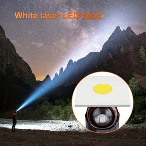 WOSEN 5000 Lumens Haute Puissance Linterna Étanche USB Rechargeable Lanterne Blanc LED Torche Lumière Tactique Lampe de Poche - Product Image 2