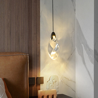Lustre moderne de luxe en cristal K9, finition dorée, forme goutte d'eau, pour îlot de cuisine, bar, salle à manger, chevet