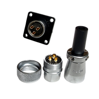 Prise d'aviation robuste WEIPU WS20 |   Connecteur mâle et femelle 2-12 broches J12TQ K15Z |   Prise filetée robuste pour l'alimentation et les signaux