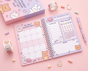 Cuaderno Personalizado con Logotipo Kawaii para Chicas, Cuaderno Creativo A5 A6 de Tapa Dura y Tapa Blanda, Libreta Económica, Agenda, Papelería al por Mayor, Regalo - Product Image 2