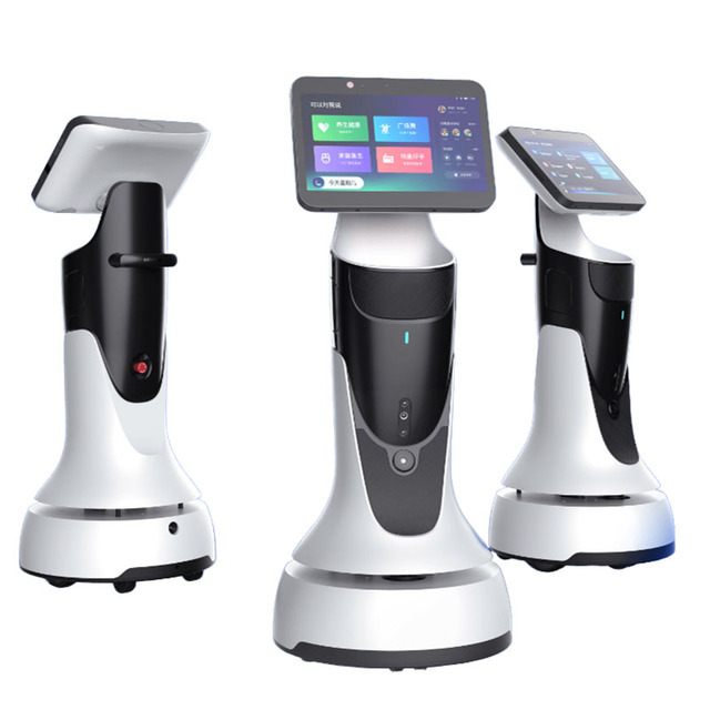 Large Intelligent Automatic Service Robot for Reception New Welcome Laboratory Navigation Front Desk Lobby Guide