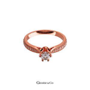 Anillos de Mujer, Redondos, GIA, Oro Sólido de 18K, Anillo de Diamante Natural de Vietnam, 4.5 mm, D/VVS1 - Product Image 3