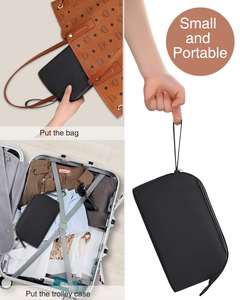 Organisateur de stockage de sac cosmétique de fermeture éclair de polyester portatif de grande capacité pour le sac de maquillage de voyage de femmes - Product Image 6