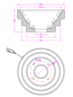 Source de lumière LED AOI tricolore pour caméra CCD de détection de soudure de cartes électroniques en vision artificielle