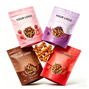 Custom Printed Ziplock Stand up Pouch Food Cookies Snacks Bag Plastic Packaging Dried Fruit Bag Spices Pouch - Product Image 1