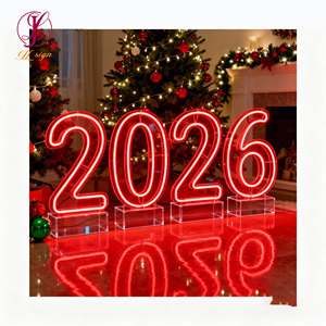Lettere e Numeri LED Grandi da 2ft 3ft 4ft 0-9 A-Z, Insegna Luminosa RGB in Acrilico Personalizzabile per Feste - Product Image 2