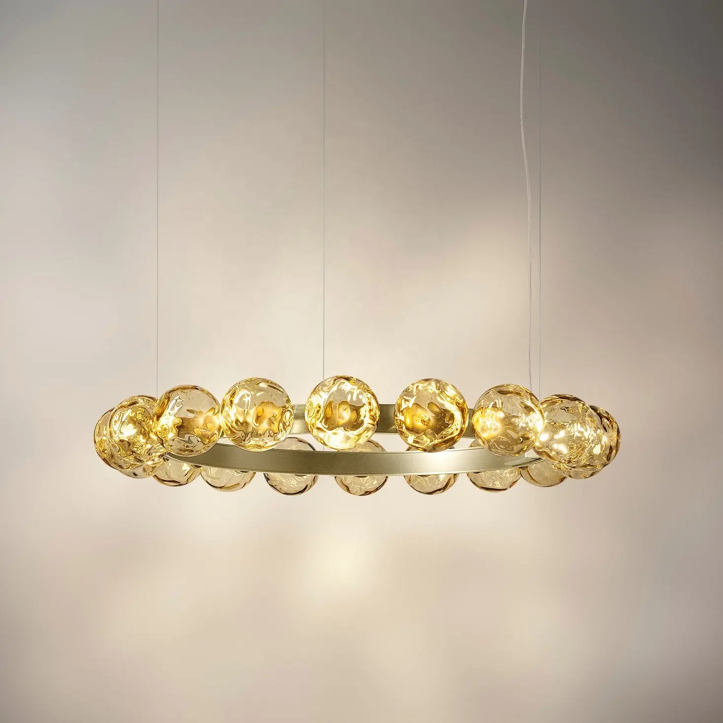 New Ceiling Designer Lamps Modern Hallway Lighting Nordic Zhongshan Blown Glass Chandelier Pendant Light