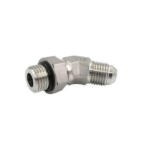 Distributor Hidrolik Fitting Ujung Selang JIC Adaptor Hidrolik