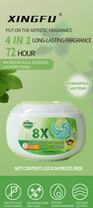 Capsules de <span class=keywords><strong>lessive</strong></span> en gel hypoallergéniques 8X concentrées écologiques jetables 2026 4 1 50 pour vêtements, parfum frais 72 heures - Product Image 6