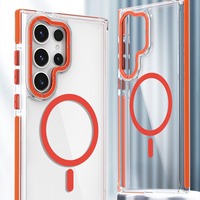 Étui de téléphone magnétique fin, coque de protection antichoc, anti-traces de doigts, finition mate pour Samsung S24 Ultra S23 Plus