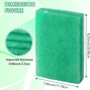 Air <b>Dehumidifier</b> Filter Cotton Green 7x8.25inch Washable Filter for Indoor Dryer Vent Purification - Product Image 1