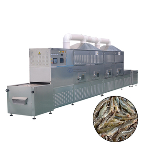 Machine de séchage continu de fruits de mer au micro-ondes, machine de séchage de crevettes au micro-ondes, machine de séchage de crevettes fraîches au micro-ondes - Product Image 1