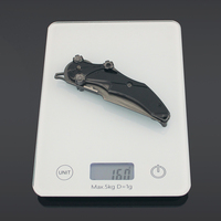 Couteau pliant LT Mercy, directement de l'usine, nouvelle arrivée, couteau Delta Force noir, alliage de zinc, 22 cm