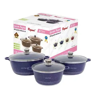 New Cookware Set 6 Piece Die Cast Nhôm Không Dính Cookware