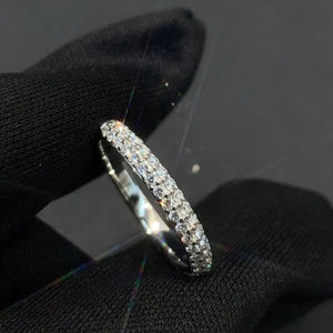 แหวนเพชรสีทอง18K สำหรับผู้หญิงสายรัดข้อมือสไตล์ฮิปฮอปสุดหรูงานหมั้น/แต่งงานประดับอัญมณีแท้สำหรับงานปาร์ตี้ - Product Image 4