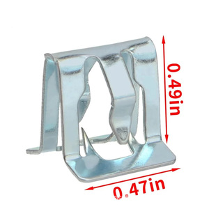 Clips de fixation en métal pour panneau d'enceintes de tableau de bord de voiture Jiechuang, 0,47 po x 0,49 po, matériel de montage intérieur automobile - Product Image 1