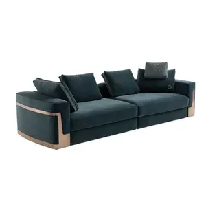 Mobiliário sofá de estilo americano moderno, padrão e tecido confortável 3 2 1 sofá de sala de estar