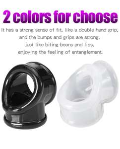 Anillo de pene pequeño para hombre, mini <span class=keywords><strong>donut</strong></span> triple para retraso de eyaculación, juguete sexual - Product Image 3