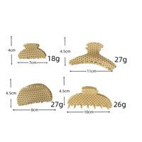 Nouvelle pince à cheveux coréenne élégante en acétate à pois, faite à la main, style rétro, 11 cm, pour femme, accessoire capillaire, cadeau