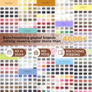 Pesado 455gsm Tecido Tingido CVC 26% Poliéster 74% Algodão Escovado De Malha Jersey Têxtil Tecido Personalizado Camisas Dos Meninos' - Product Image 3