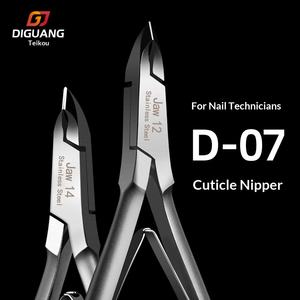 Ciseaux et pinces à cuticules en acier inoxydable pour nail art, lame droite, pointe aiguë, modèle <span class=keywords><strong>D</strong></span>-07, vente en gros - Product Image 4