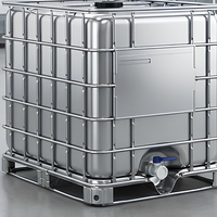 Réservoir de stockage IBC en acier inoxydable, conteneur sanitaire pour liquides, baril industriel en vrac