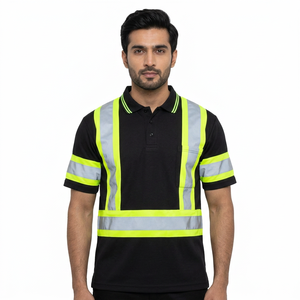 Camiseta de Seguridad Reflectante de Alta Visibilidad, Transpirable, Personalizada, de Poliéster/Algodón, Unisex, para Trabajo de Construcción, Resistente al Calor, de Clush Industries - Product Image 1