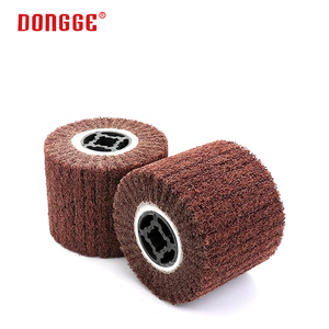Roue à lamelles abrasive en nylon non tissé, <span class=keywords><strong>brosse</strong></span> à lamelles, roue de polissage et de meulage - Product Image 1