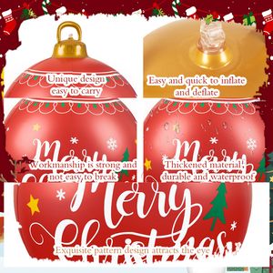 <b>LED</b> Light Christmas Decoration <b>Balls</b> Inflatable Outdoor Holiday Yard Decorations Hanging Ornament Xmas <b>Ball</b> Gift - Product Image 2