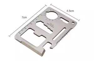 سكينة متعددة الأغراض من الصلب المقاوم للصدأ لحمل بطاقات الائتمان والتخييم - Product Image 6