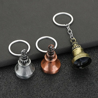 Haute qualité en alliage de Zinc métal moulage sous pression gravé cloche Figurine Style sculpté cloche robinet cloches voiture porte-clés