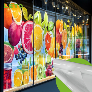 <span class=keywords><strong>Film</strong></span> électrostatique transparent imprimable statique s'accrochent sans colle pour la publicité sur les murs rideaux en verre - Product Image 3