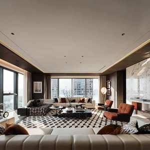 Sanhai Design d'intérieur de style nordique, rendu 3D Max, dessin de construction, croquis, penthouse, idée professionnelle, dernière tendance - Product Image 1