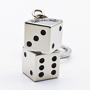 Porte-clés dés en métal 3d design personnalisé outils de jeu ville de jeu promotion breloque à la mode cadeau personnalisé logo en émail doux - Product Image 2