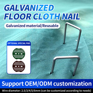 Piquets de jardin en acier en U à tête plate, à tige lisse, pour aménagement paysager, barrière, <span class=keywords><strong>couvre</strong></span>-<span class=keywords><strong>sol</strong></span>, tuyau d'irrigation, clous galvanisés - Product Image 4