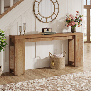 US Local 70.9-Inch Extra Long <strong>Console</strong> <strong>Table</strong>, Farmhouse Wood Sofa <strong>Table</strong> Behind Couch, <strong>Narrow</strong> Entryway Accent <strong>Table</strong> - Product Image 1