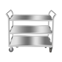 Carrito Utilitario de Acero Inoxidable, Dimensiones 1000x600x940mm, 1 Año de Garantía