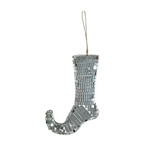 Ornements suspendus en verre miroir pour fête de Noël, imperméables, géants, en forme de sucette, de <span class=keywords><strong>bottes</strong></span>, de chaussures, d'étoile, de bulbe, de calebasse, pour arbre de Noël - Product Image 3