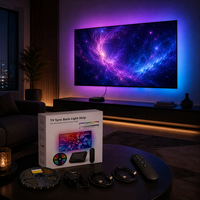 Kit de bande lumineuse LED pour téléviseur 2.0 4K Sync, lumière ambiante RGB étanche avec télécommande 2.4G pour écran de 40 à 120 pouces