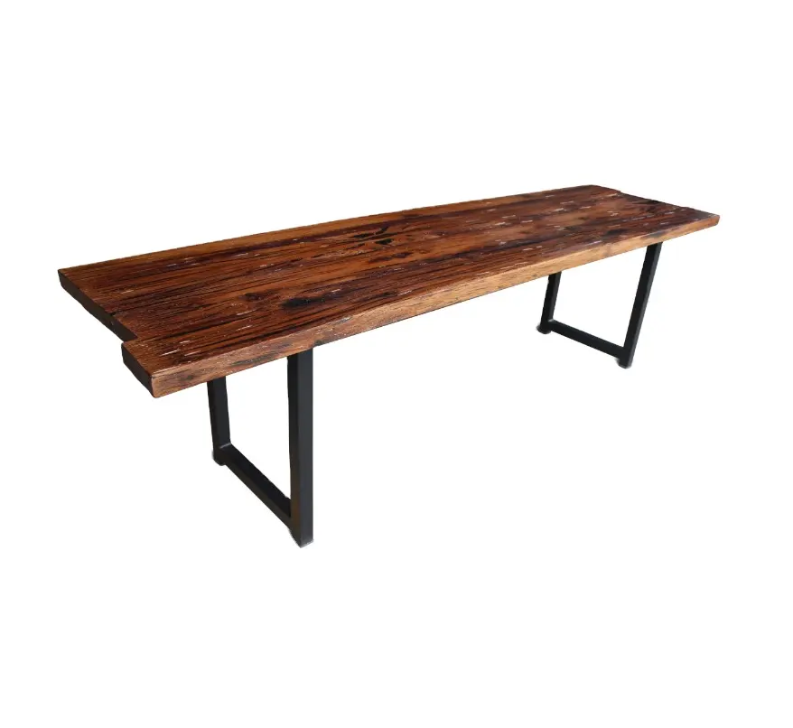 Controsoffitti in legno tavoli da pranzo rettangolari in lastre di legno naturale per ufficio cucina