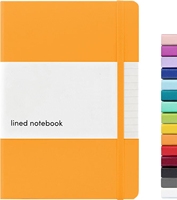 Carnet de notes ligné (Marigold)160 pages Medium 5.7 pouces x 8 pouces-Papier épais 100 GSM à couverture rigide