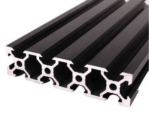 V slot 2020 2040 4040 2060 2080 barre con scanalatura a v all'ingrosso nero c beam 4080 <span class=keywords><strong>profili</strong></span> in <span class=keywords><strong>alluminio</strong></span> estruso <span class=keywords><strong>20x40</strong></span> per binario - Product Image 2